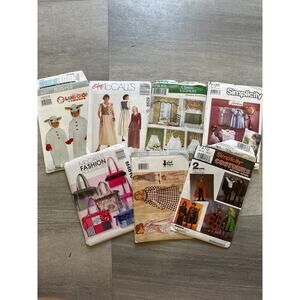 Lot of Vintage Sewing Patterns - 7 Sets Simplicity, McCalls, Butterick,